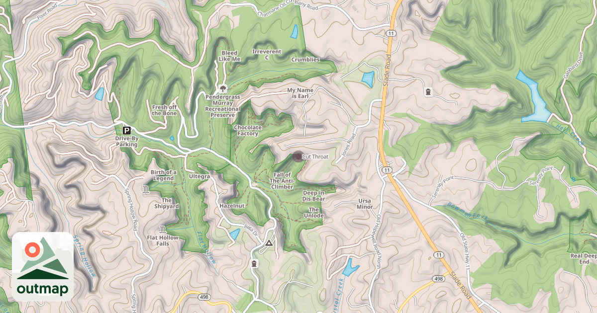 Map of Cut Throat