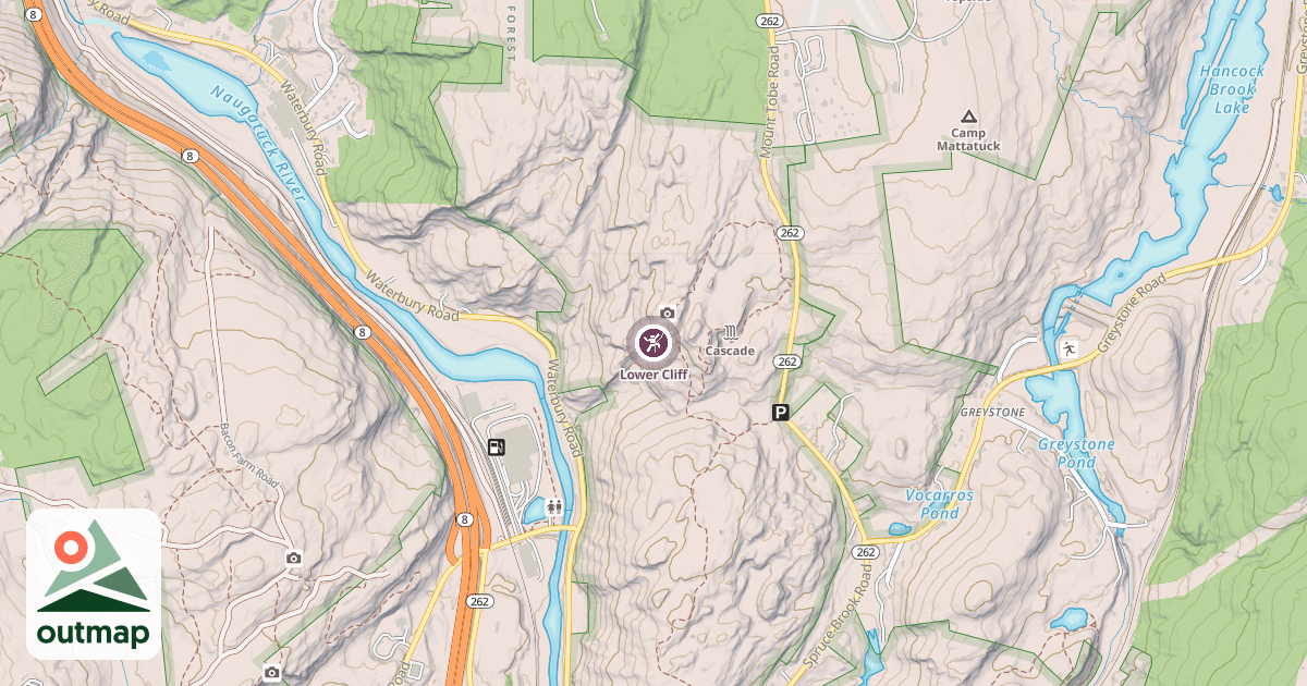 Map of Lower Cliff