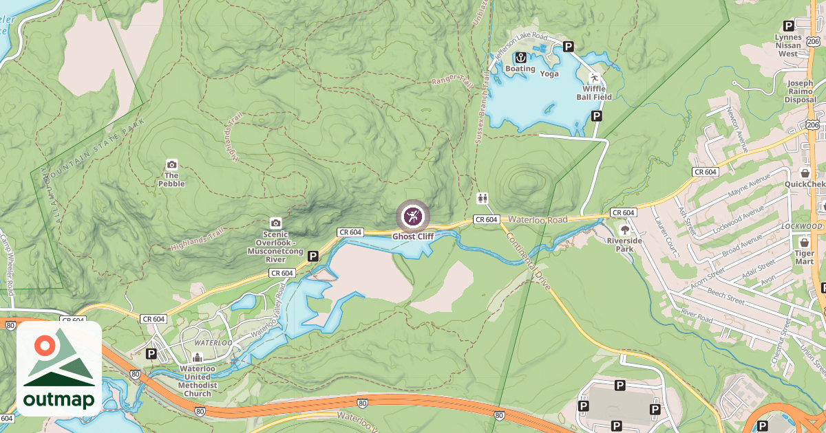 Map of Ghost Cliff