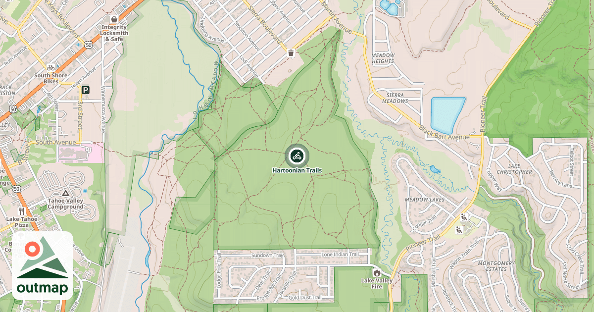 Map of Hartoonian Trails