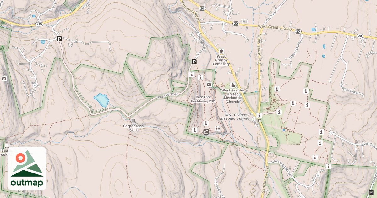 Map of Bare Foot Bouldering