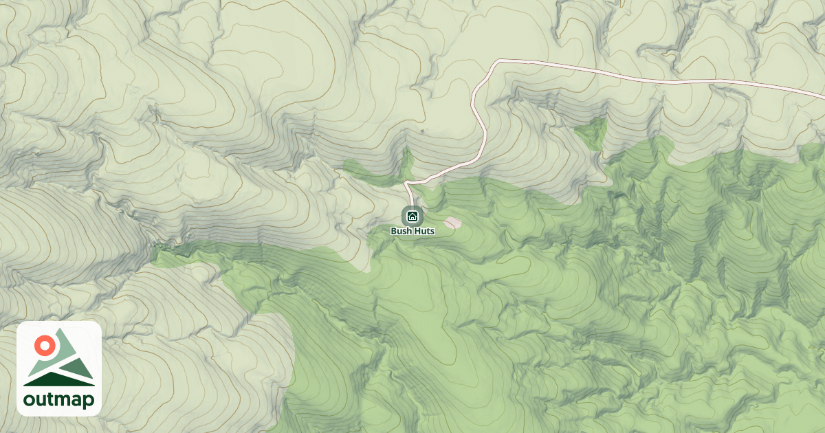 Map of Bush Huts
