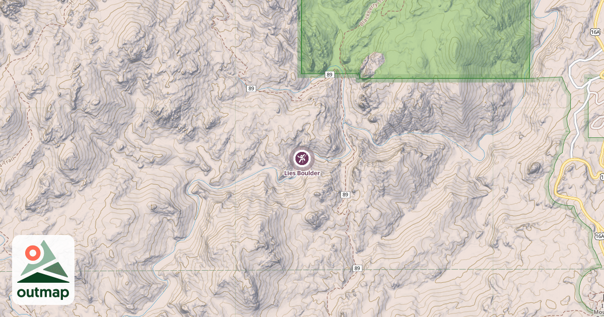 Map of Lies Boulder