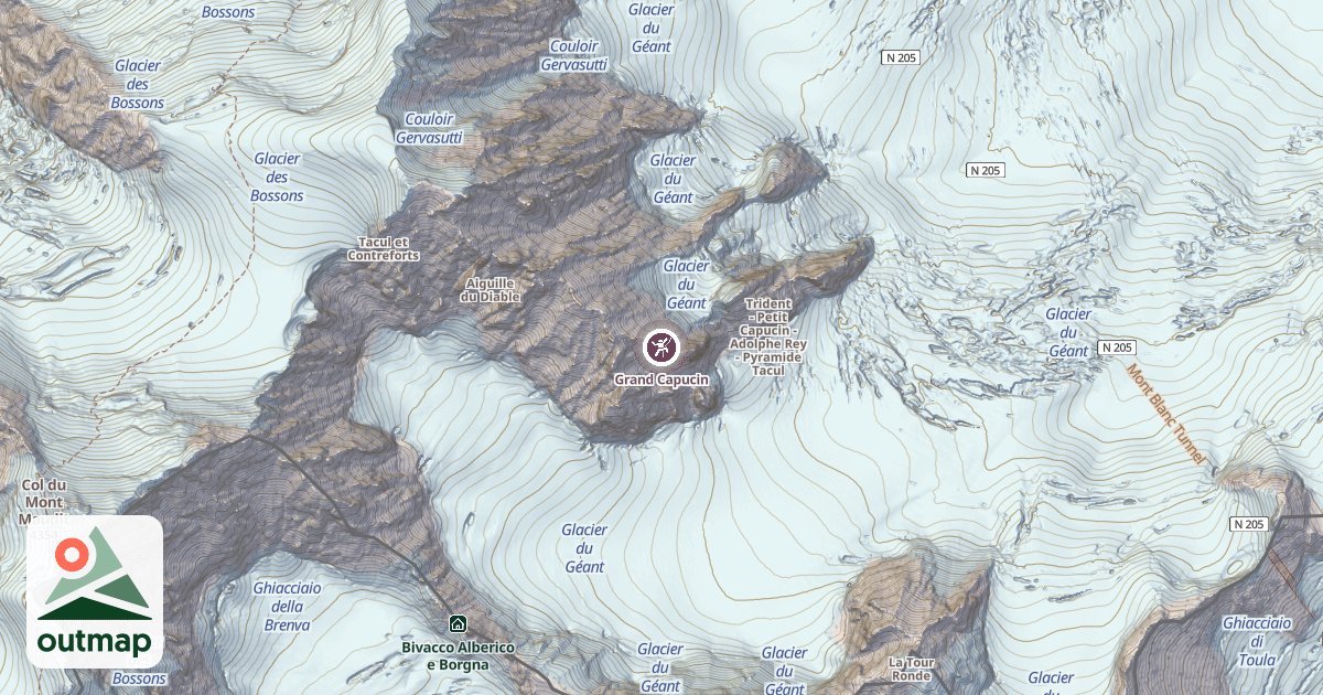 Map of Grand Capucin