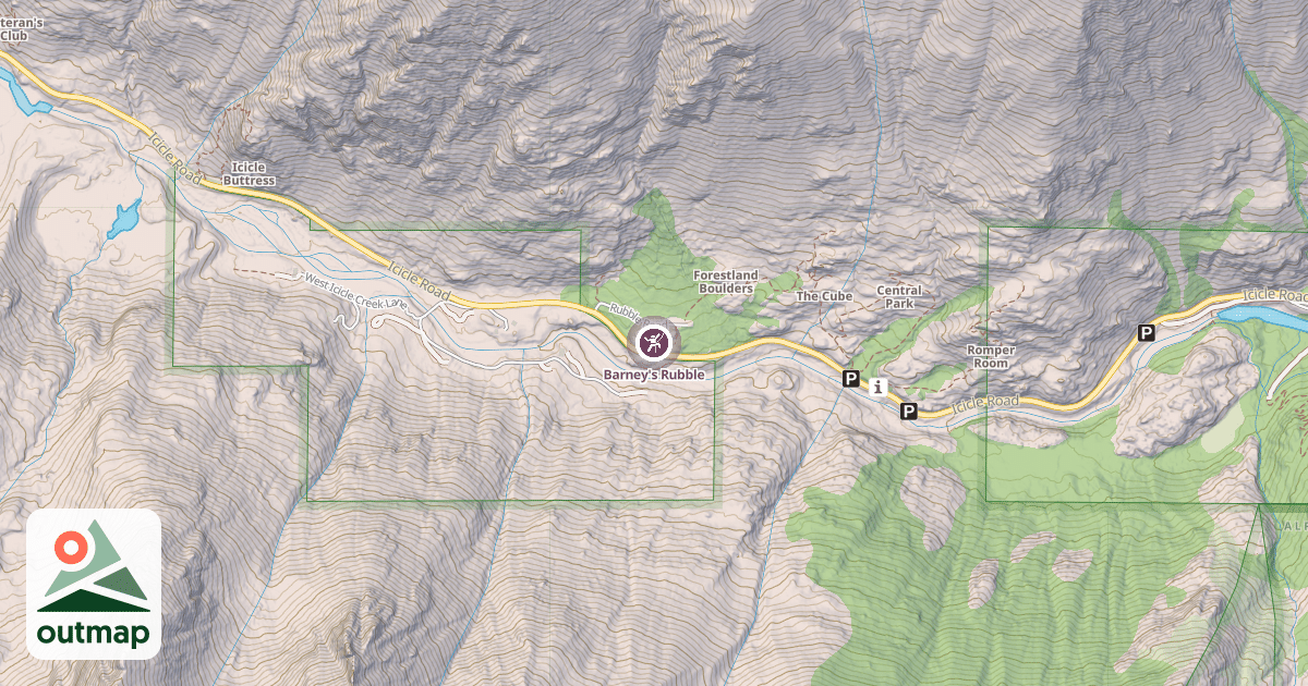 Map of Barney's Rubble