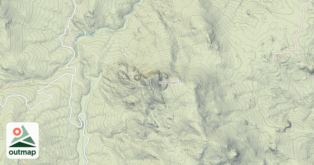 Map of Bolted Route