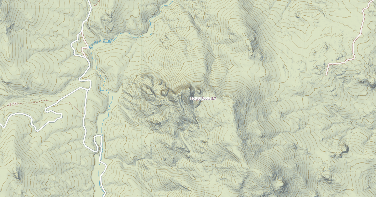 Map preview of Bolted Route
