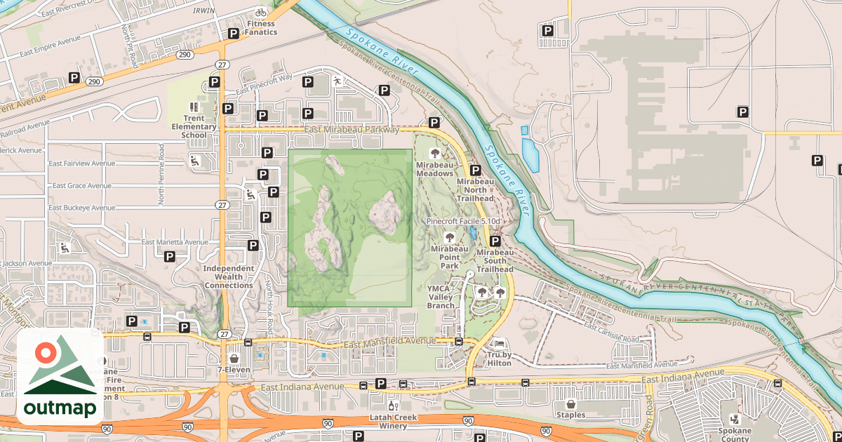 Map of Pinecroft Facile