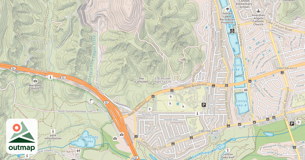 Map of E. B. Boulder Right Face