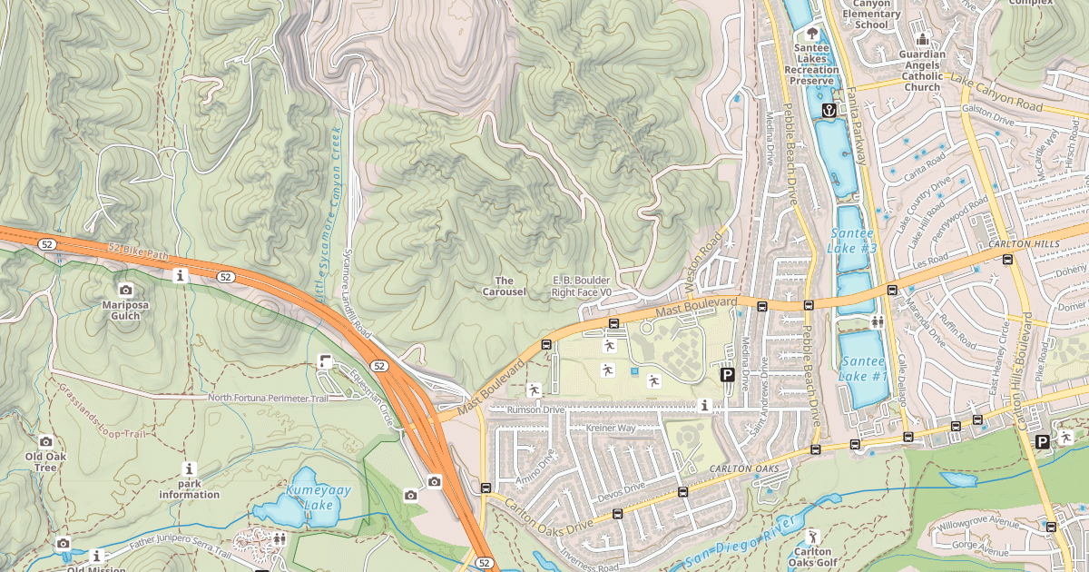 Map preview of E. B. Boulder Right Face