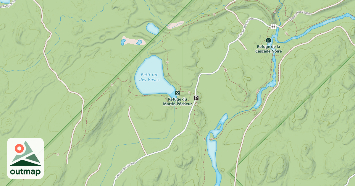 Map of Refuge du Martin-Pêcheur