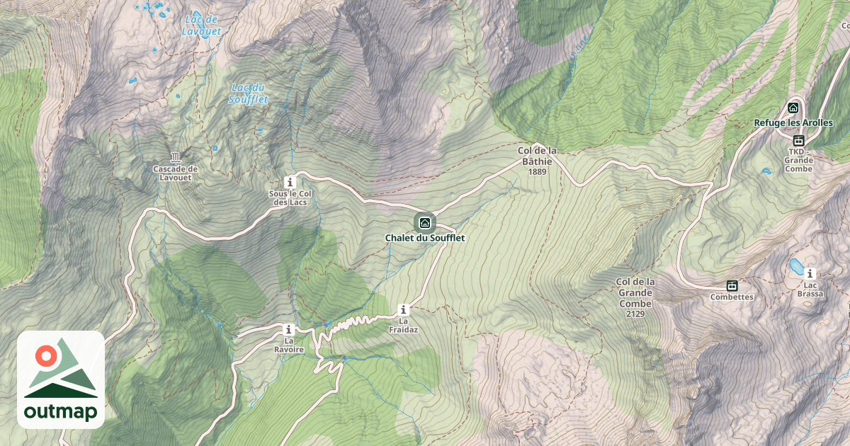 Map of Chalet du Soufflet