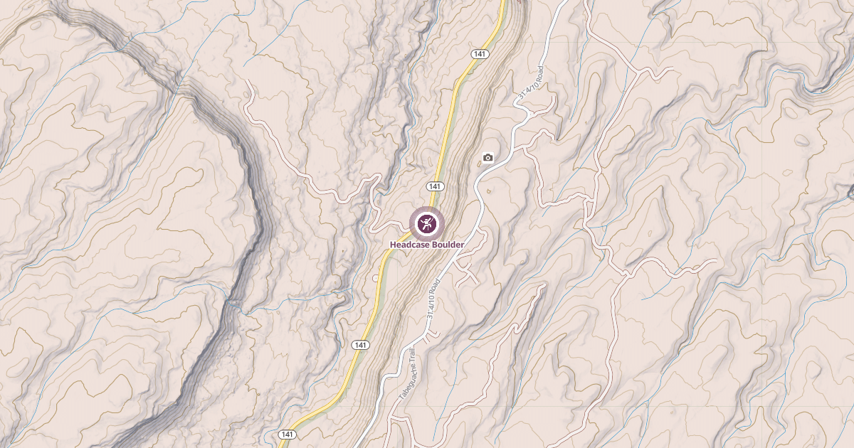 Map preview of Headcase Boulder