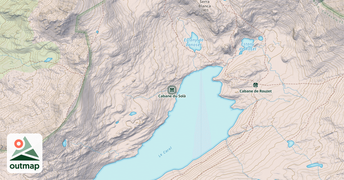 Map of Cabane du Solà
