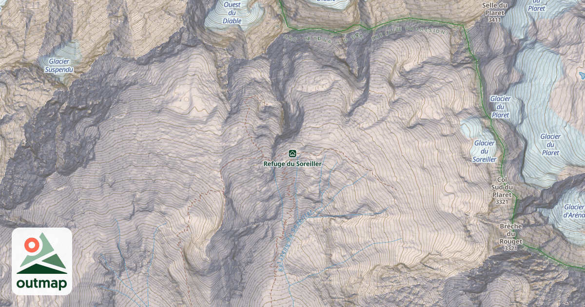 Map of Refuge du Soreiller