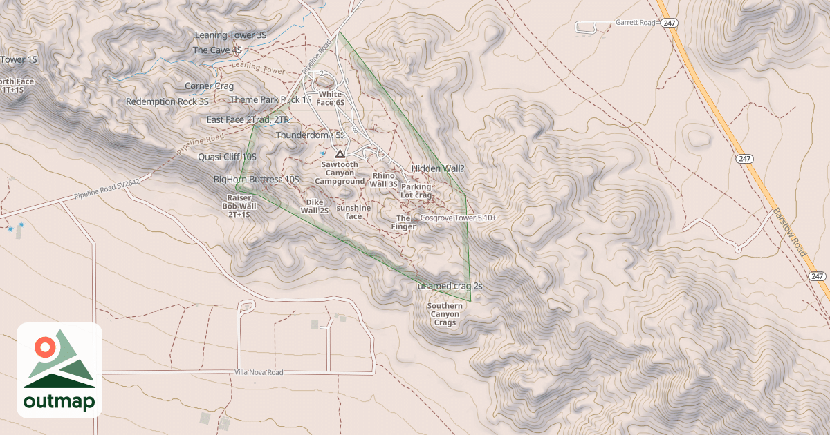 Map of Cosgrove Tower