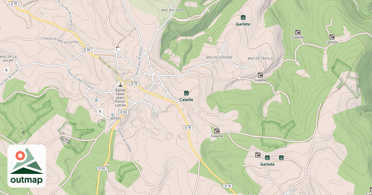 Map of Caselle-Puits