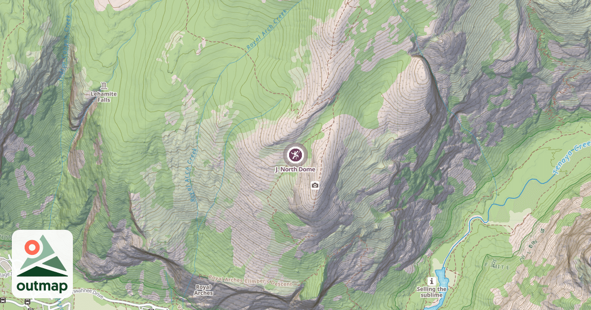 Map of J. North Dome