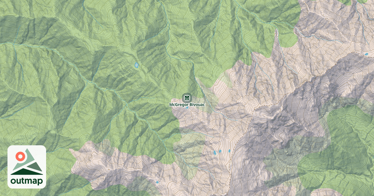 Map of McGregor Bivouac