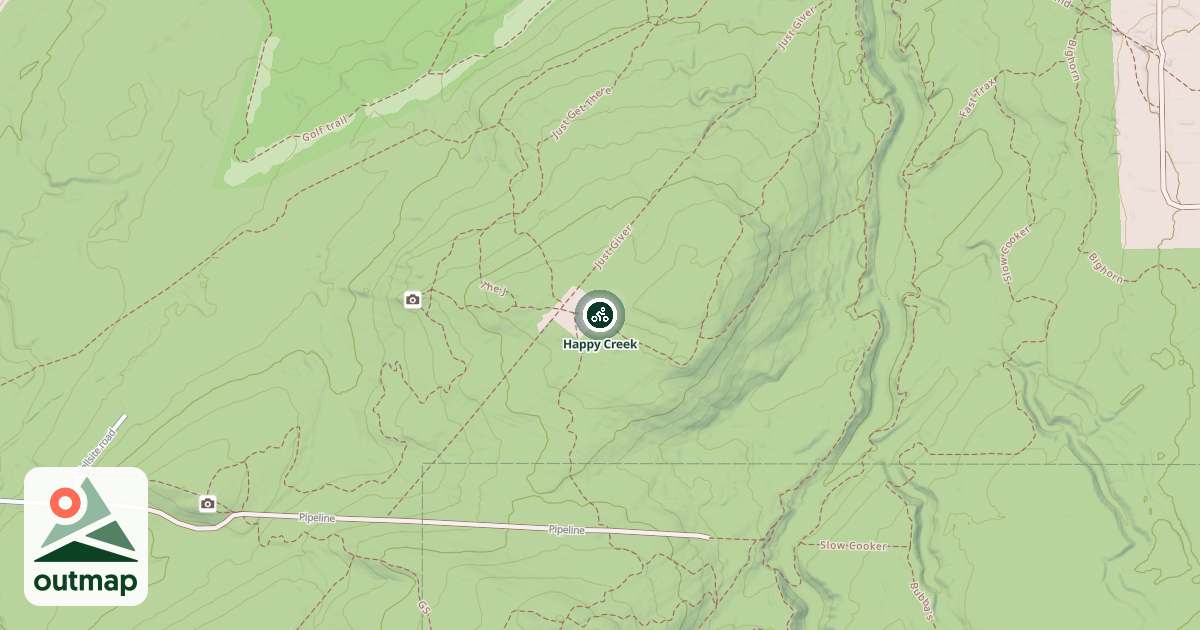 Map of Happy Creek