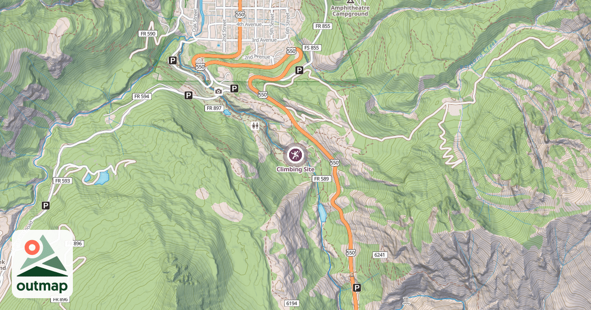 Map of Climbing Site