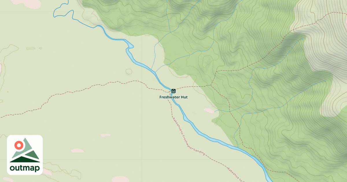 Map of Freshwater Hut