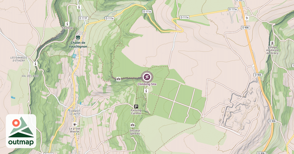 Map of Climbing Site