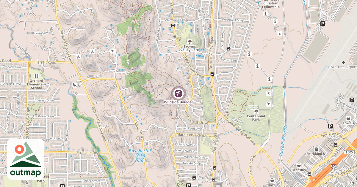 Map of Wildside Boulder