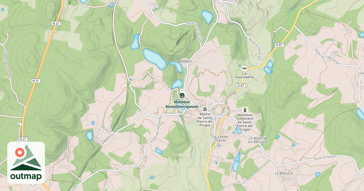 Map of Masseur Kinesitherapeute