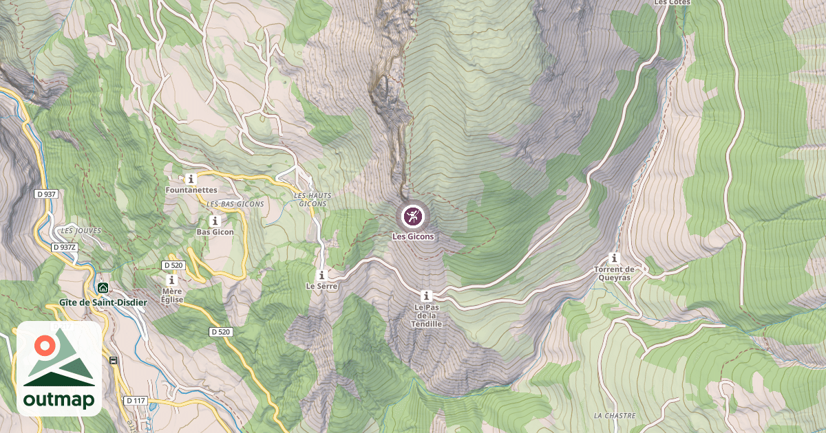 Map of Les Gicons