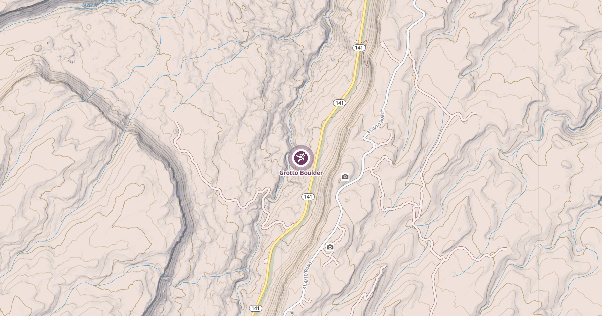 Map preview of Grotto Boulder
