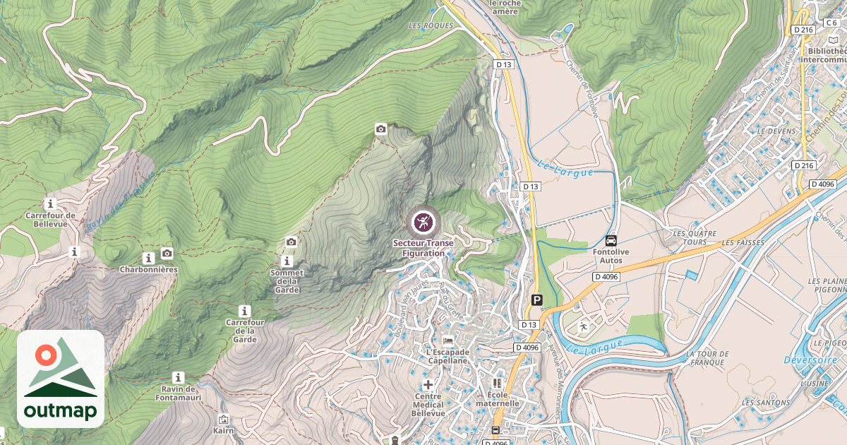 Map of Secteur Transe Figuration