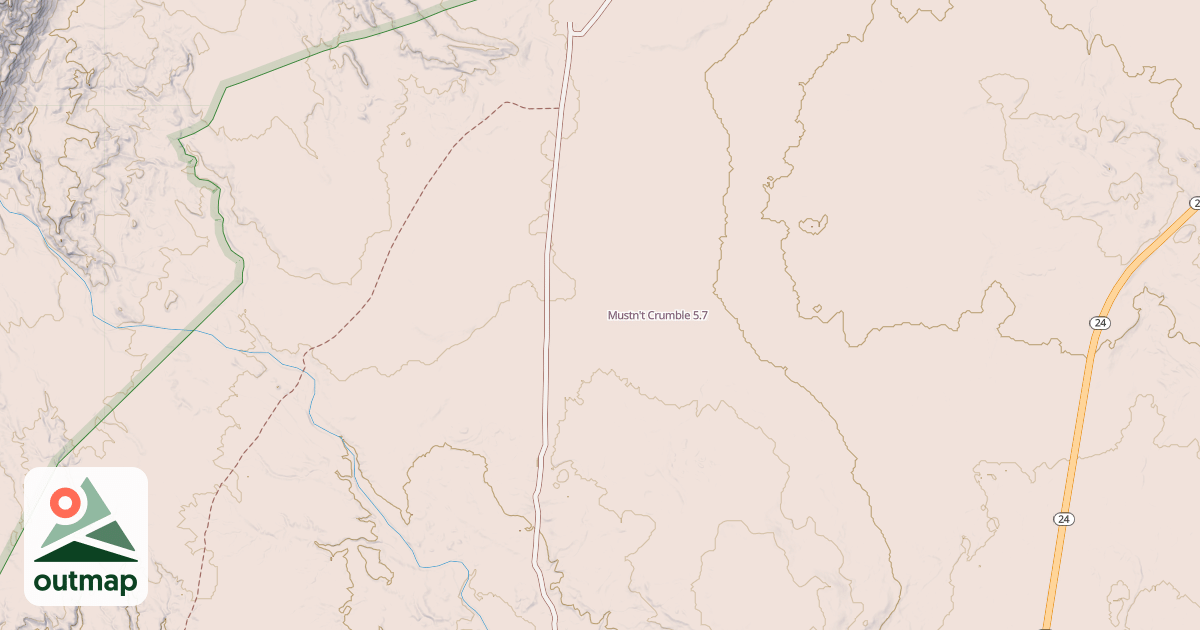 Map of Mustn't Crumble