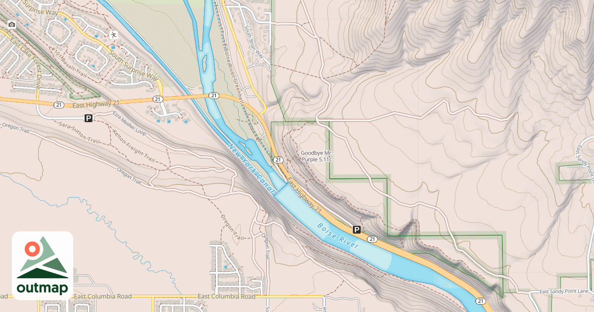 Map of Goodbye Mr. Purple