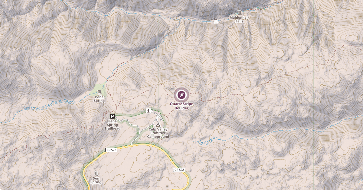 Map preview of Quartz Stripe Boulder