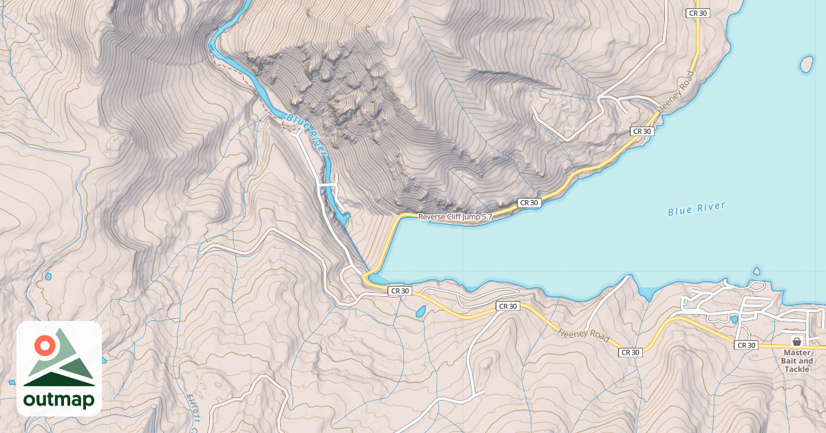 Map of Reverse Cliff Jump