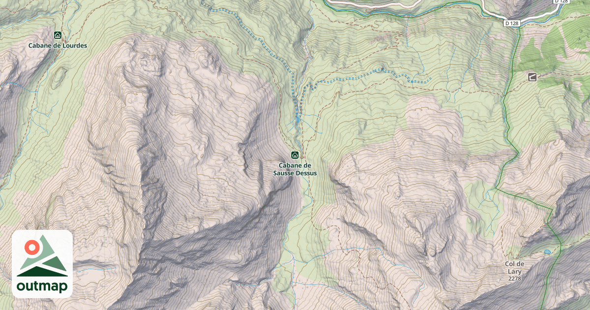 Map of Cabane de Sausse Dessus