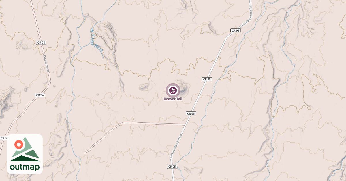 Map of Beaver Tail
