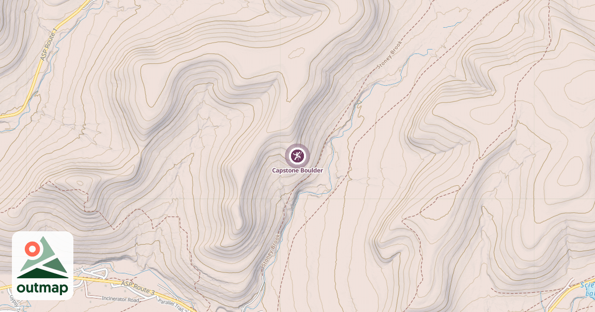 Map of Capstone Boulder