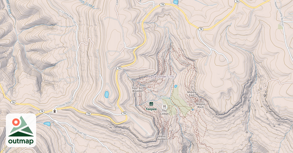 Map of Big Fat Grinder