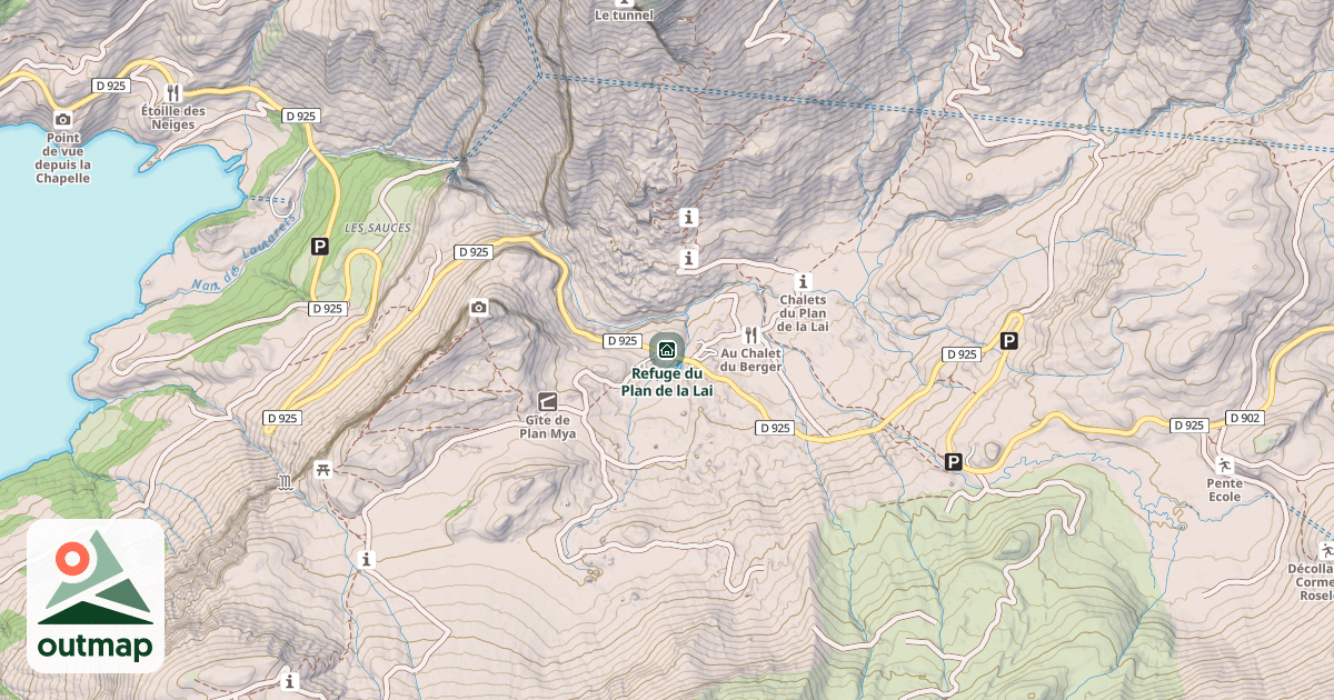 Map of Refuge du Plan de la Lai