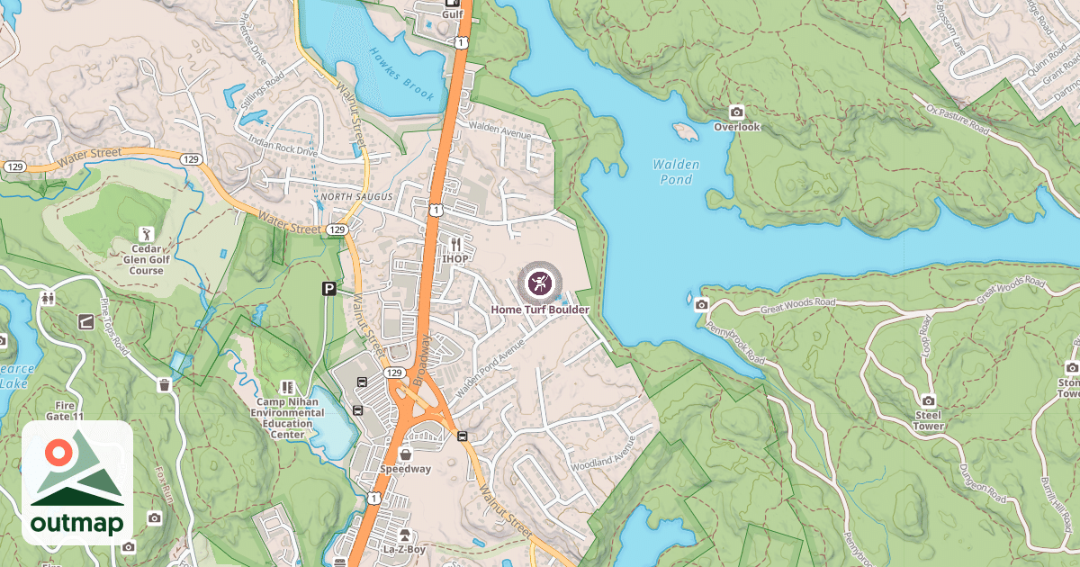 Map of Home Turf Boulder