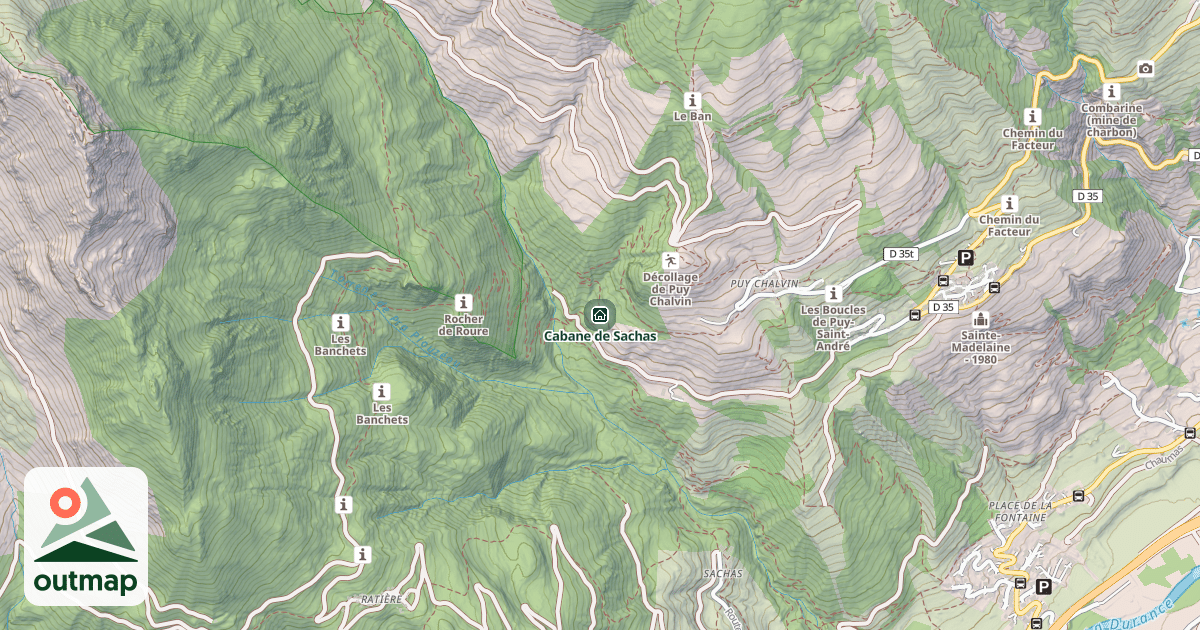 Map of Cabane de Sachas