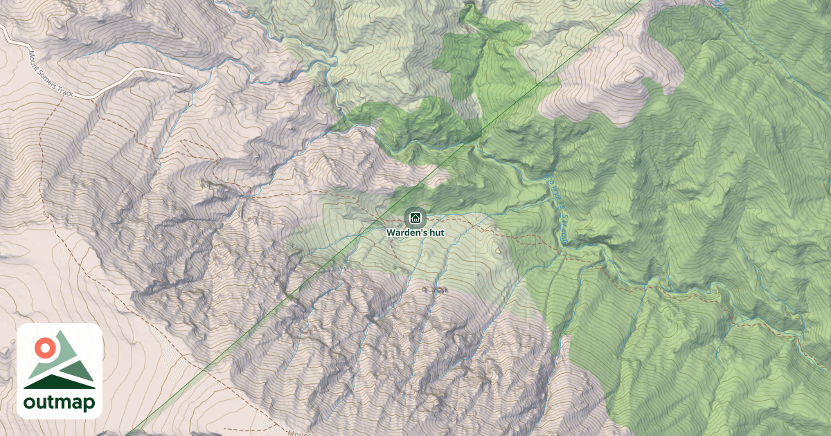 Map of Warden's hut