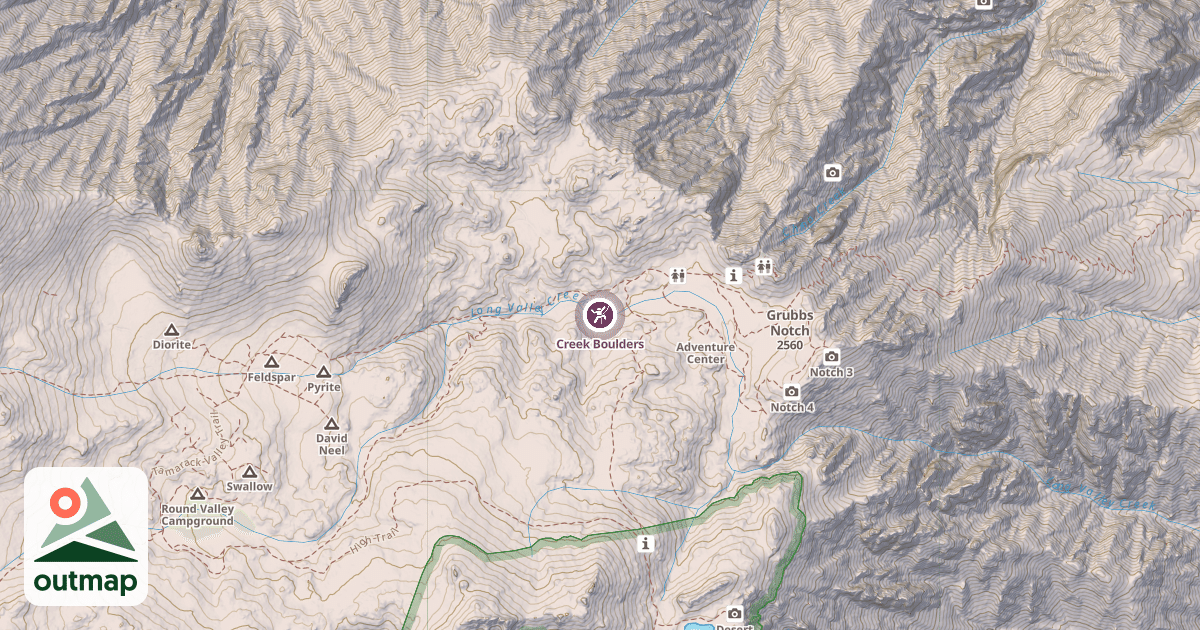 Map of Creek Boulders