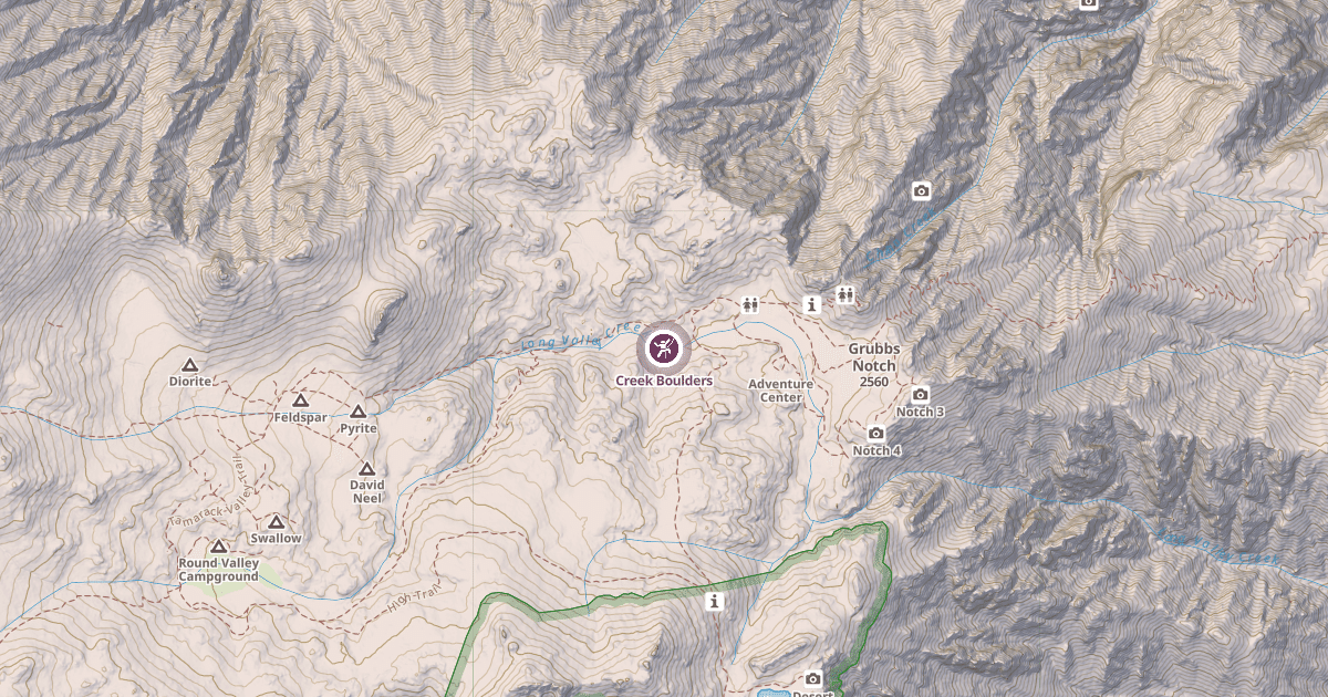 Map preview of Creek Boulders