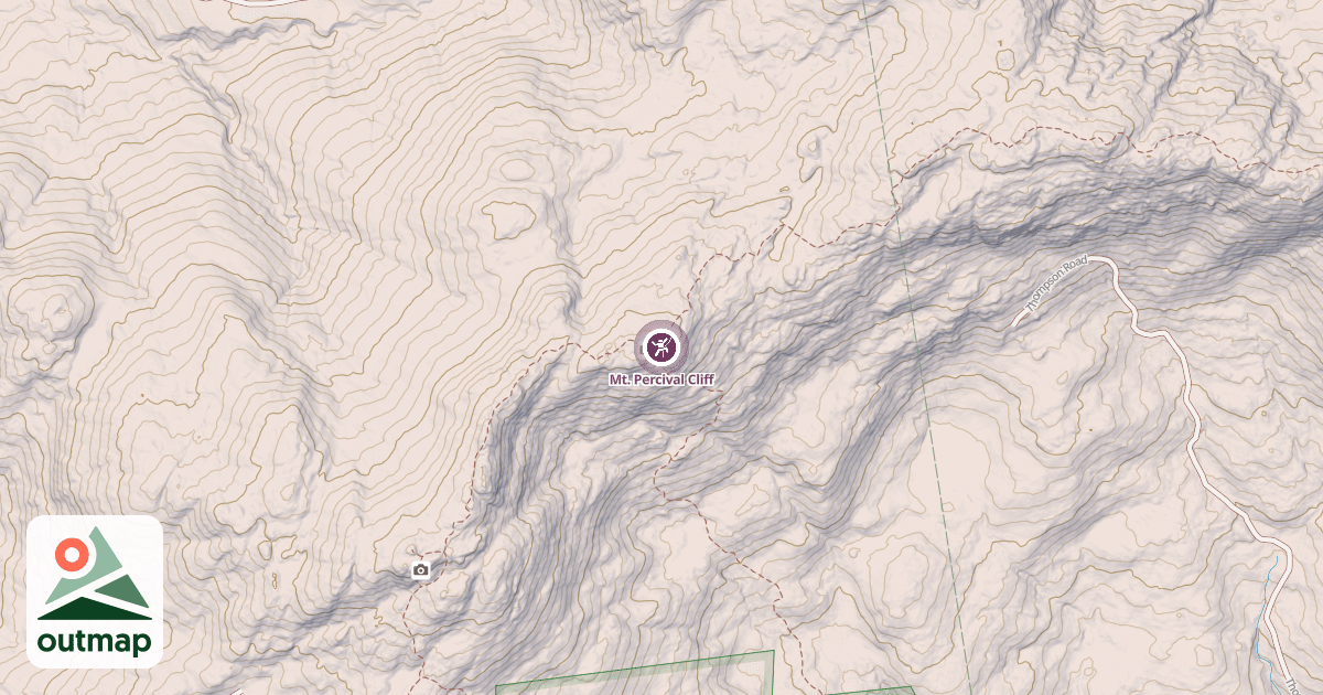 Map of Mt. Percival Cliff