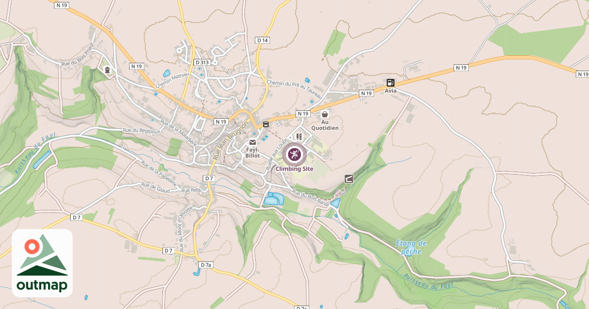 Map of Climbing Site