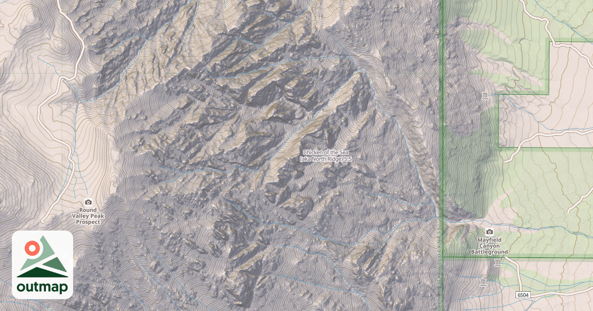 Map of Chicken of the Sea (aka North Ridge)