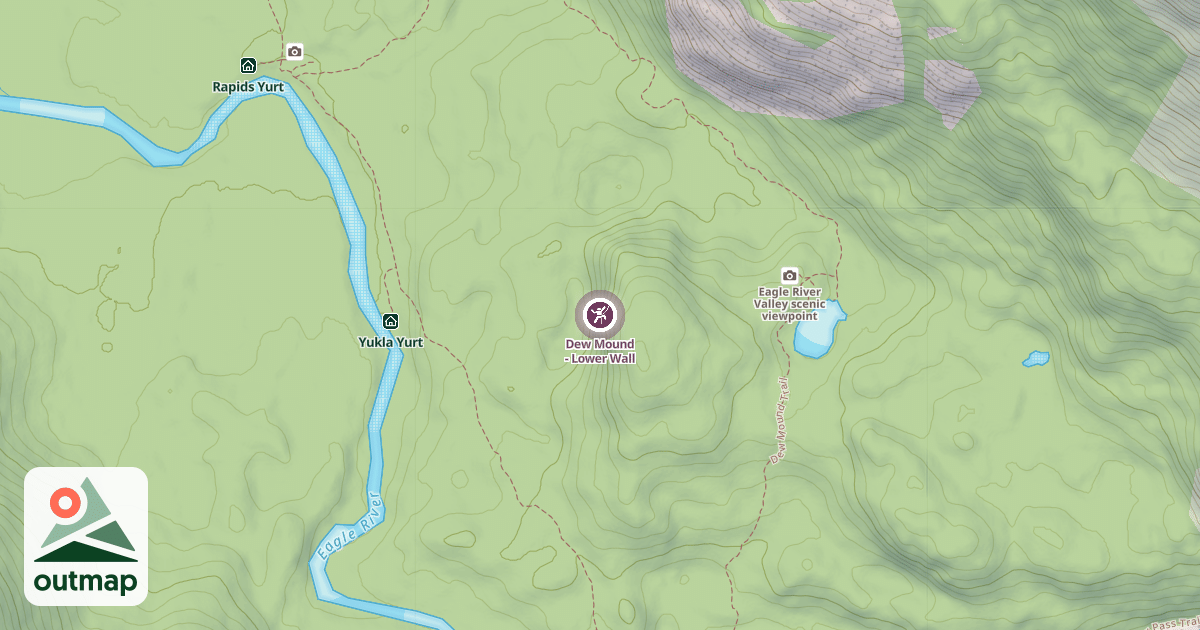 Map of Dew Mound - Lower Wall